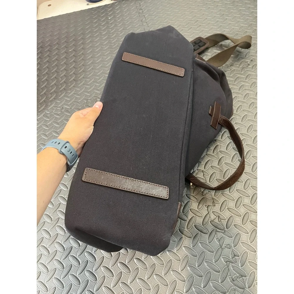 Scully Scully Berkeley Work Bag Briefcase Mens Canvas Leather Trim Travel Tote